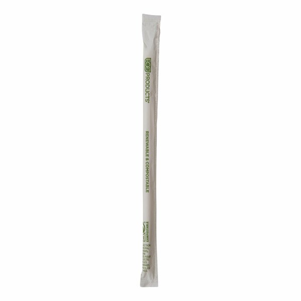 Eco-Products Renewable and Compostable PHA Straws, 10.25 in., Natural White, 1250PK EP-STPHA1025